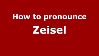 How to pronounce Zeisel