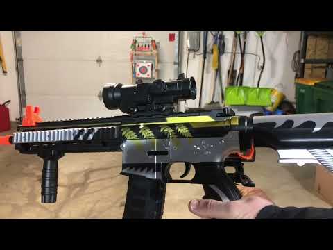 Demo with FPS/RPS Testing: FORESTGUNTOY M416 Black/Silver 40.2" Gel Ball Blaster