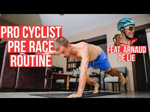 pro cyclist pre race routine (feat Arnaud De Lie)