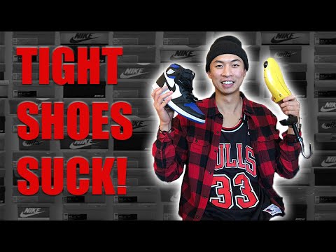HOW TO MAKE TIGHT/SMALL SHOES BIGGER | NO HEAT | STREETWEAR 2020