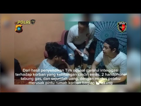 JATANRAS POLDA BANGKA BELITUNG AMANKAN 2 PELAKU CURAT