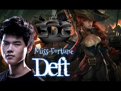 EDG Deft MISS FORTUNE ADC vs Ezreal - Patch 5.22 KR | League of Legends