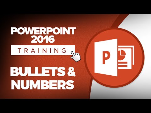 How to Add Bullets and Numbers in Microsoft PowerPoint 2016