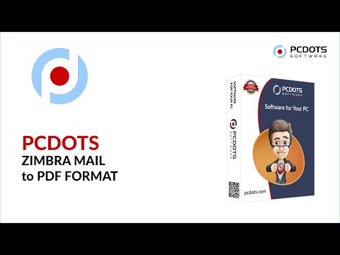 PCDOTS Zimbra Converter video tutorial, click to play