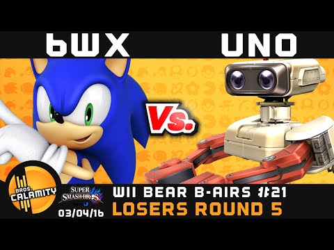 WBB #21 | Circa 6WX (Sonic) vs Uno (Diddy, ROB) - Losers Round 5 - Smash 4 Wii U
