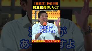 【民主主義はしんどい】法案は通して終わりじゃ無い｜神谷宗幣#参政党