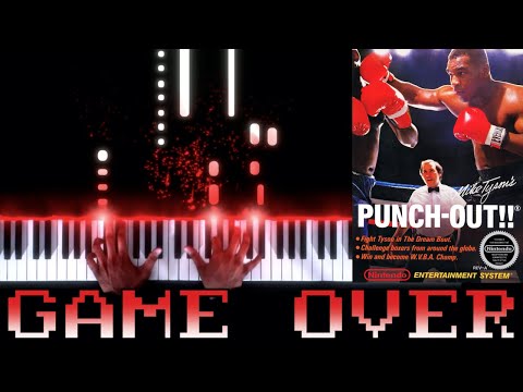 Punch-Out!! (NES) - Game Over - Piano|Synthesia