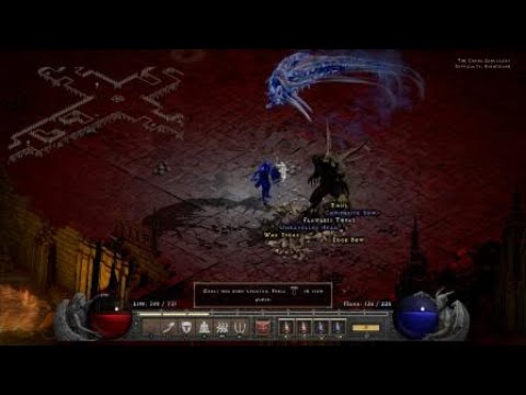 Diablo® II: Resurrected™ Bone Spear Necro - Diablo fight (Nightmare)