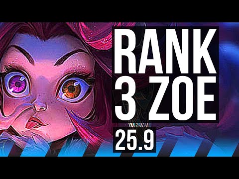 ZOE vs VIKTOR (MID) | Rank 3 Zoe, 15/1/10, Legendary | NA Challenger | 25.9