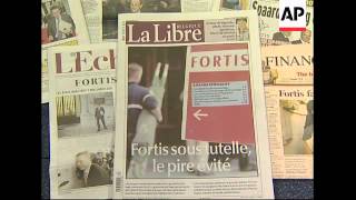 WRAP Nlands, Belgium and Lux rush to save bank giant Fortis