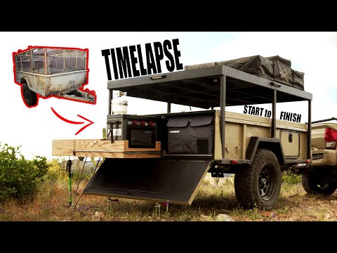Overland Trailer Build in 40 Minutes - TIMELAPSE