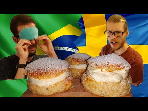 He Baked These Blindfolded? Brazilian bakes Swedish Semla