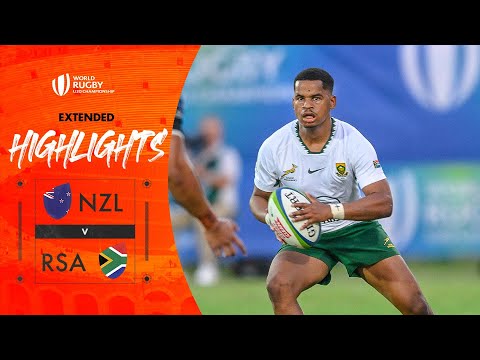 BATTLE for the trophy 🏆 | New Zealand v South Africa | World Rugby U20 Championship | Highlights