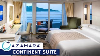 Azamara Onward | Continent Suite Full Walkthrough Tour & Review 4K | Azamara Club Cruises