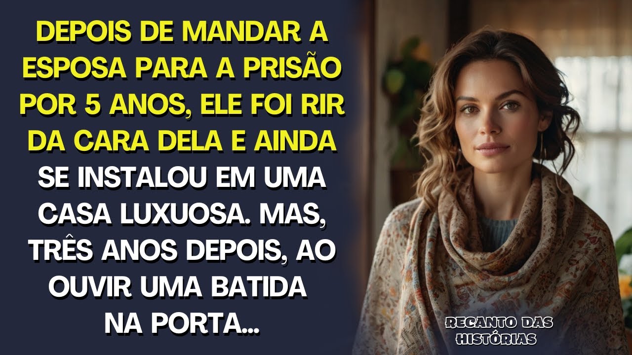 Ele foi zombar da esposa que mandou para a prisão. Mas, 3 anos depois, ao ouvir uma batida na porta…