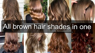 50+ All Light Brown & Medium Brown Hair Dye Color Ideas With  Names 2023