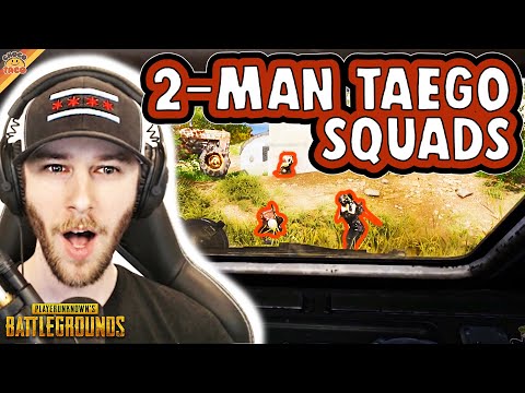 2-Man Taego Squads with chocoTaco and HollywoodBob - PUBG Squads Gameplay