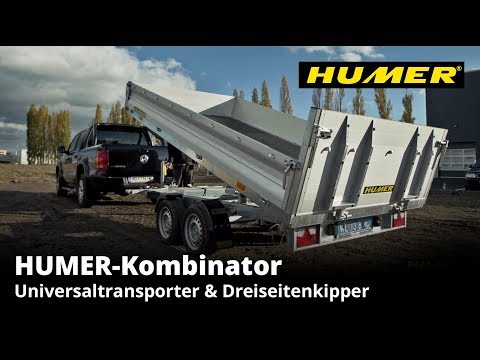 Kombinator | Universaltransporter & Dreiseitenkipper | HUMER Anhänger