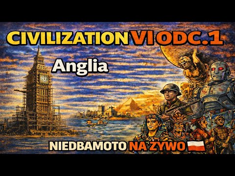 Civilization VI PL 🌍 #1 - (odc.1) Anglia | Początek! 🔥 NIEDBAMOTO na żywo