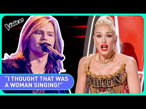 The Voice Coaches thought there was a Woman Singing in this Blind Audition!