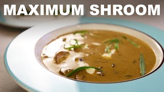 (Fancy) cream of mushroom soup | dry + fresh mushrooms