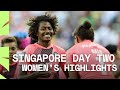 Last minute drama as Fiji reach semis! | HSBC SVNS Singapore Day Two Women's Highlights
