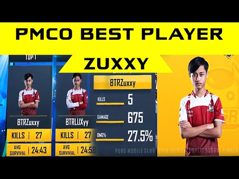 BTR Zuxxy is The Best Player in PMCO 2019 - PUBG MOBILE GLOBAL FINAL 2019