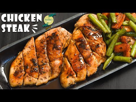 Chicken Steak Recipe | How to Make Steak at Home | Low Carb Chicken Steak with Gravy