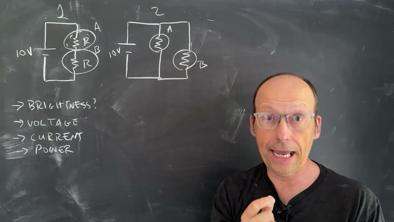 Simple Circuits: Which Bulb is Brighter?  Finding the current and voltage