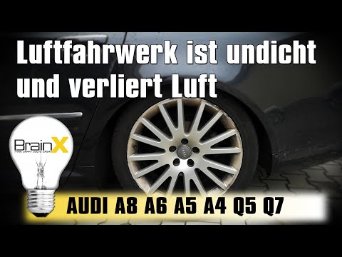 Luftfahrwerk ist undicht und verliert Luft Audi A8 D3 - air suspension leaking