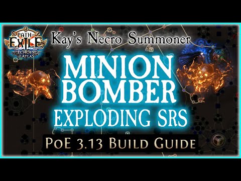 PoE 3.13 - Minion Bomber | Summon Raging Spirit + Minion Instability | Necromancer Build Guide