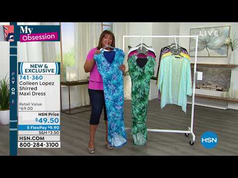 Colleen Lopez Shirred Maxi Dress