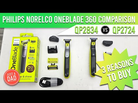 Philips Norelco OneBlade 360 Comparison: QP2834 vs QP2724
