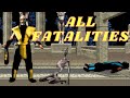 Mortal Kombat 1992 ALL FATALITIES Both SNES And Genesis Uncensored Fatalities