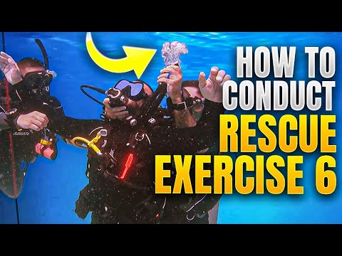 How to Conduct Rescue Exercise 6 in Open Water on Koh Tao | Become a Better Diving Instructor  🤿