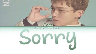 Cover By CHEN - &quot;Sorry(고백)&quot; by Yang Da-Ill Lyrics (Color Coded Eng/Rom/Han)