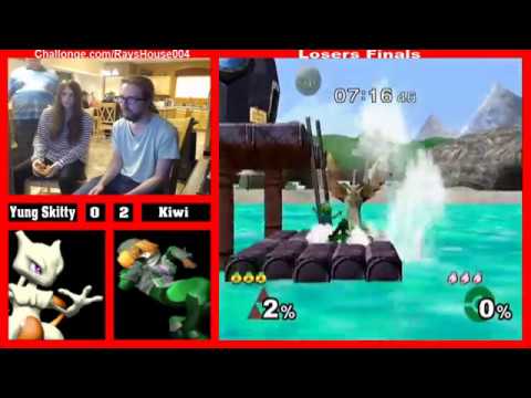 Ray's House 4 Losers Finals - Yung Skitty (Mewtwo) vs Kiwi (Shiek)