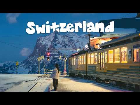 A dreamy winter train trip in Switzerland 🇨🇭 | 5 days exploring the alps, charming towns, christmas
