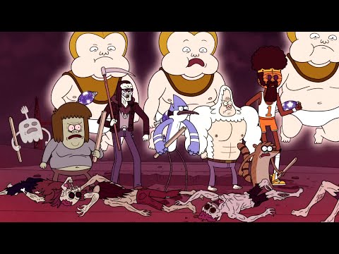 Regular Show - The Park Gang VS The Evil Enemies In A Epic Fight