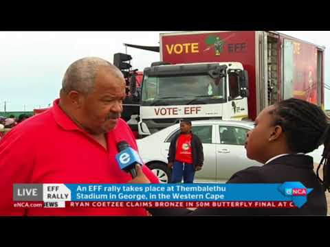 Julius Malema is set to address the crowd at George. eNCA reporter Pheladi Sethusa reports