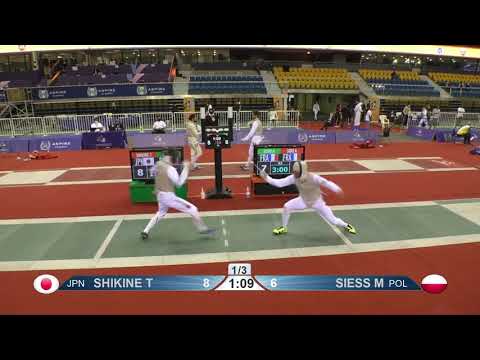 Doha 2021 SMF - L8 - Shikine JPN v Siess POL