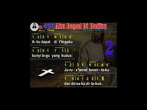 KIDUNG JEMAAT 423:1-2 "AKU DAPAT DI HATIKU"
