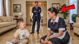 O MILIONÁRIO CHEGOU EM CASA MAIS CEDO… AO VER O QUE A FAXINEIRA FAZIA COM SEU FILHO, FICOU EM CHOQUE