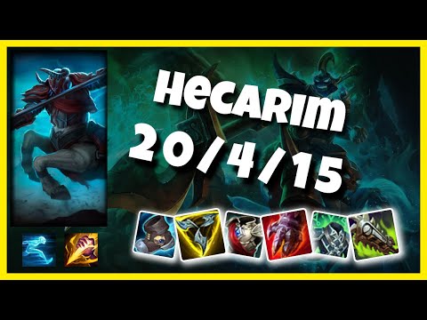 Hecarim vs Lillia OCE Challenger JUNGLE (20/4/15) - v11.3