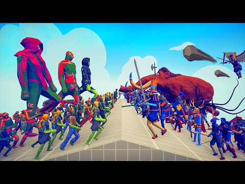 ZOMBIE ARMY vs EVERY FACTION - Totally Accurate Battle Simulator TABS
