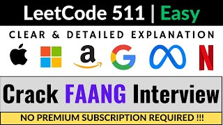 YouTube video 'Leetcode 511 - Game Play Analysis I - Python Solution | FAANG Interviews'