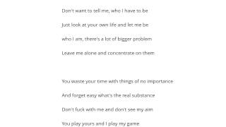 Cadaveres De Tortugas   My Way Şarkı Sözü