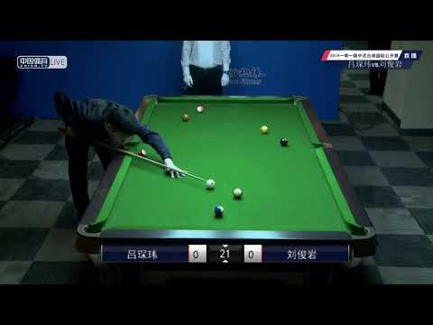 Lv Chenwei VS Liu Junyan - National Qualifier - 2019 Belt and Road Chinese Pool International Open