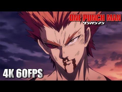 Garou vs Royal Ripper & Bug God | 4K 60FPS | One Punch Man S3 EP 2+3 | Eng Sub (CC)