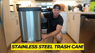 Garvee 13 Gallon / 50 Liter Stainless Steel Trash Can Review